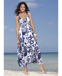 Joanna Hope Crinkle Print Maxi Dress