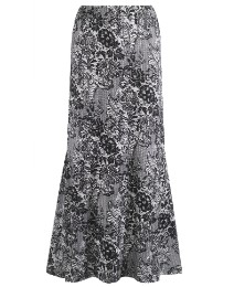 Joanna Hope Lace Print Jersey Skirt