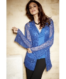 Fusions By East Sequin Jacket