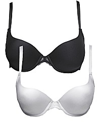 Naturally Close White Black Bra Pack