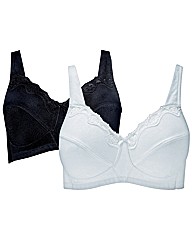 Shapely Figures White Black Sarah Bras