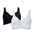 Shapely Figures White Black Sarah Bras