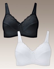 Shapely Figures White Black Sarah Bras