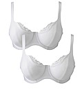 Shapely Figures White Lucy Bra Pack
