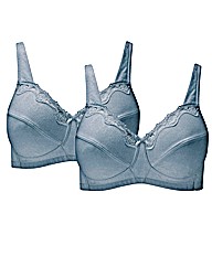 Shapely Figures White Sarah Bra Pack