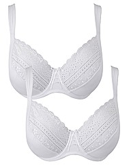 Shapely Figures White Black Jane Bras