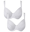 Shapely Figures White Black Jane Bras