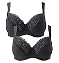 Shapely Figures White Black Jane Bras