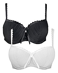Shapely Figures White Black Olivia Bras