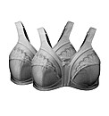 Shapely Figures White Minimiser Bra Pack