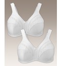 Shapely Figures White Minimiser Bra Pack