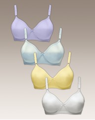 Shapely Figures Pastels Pack of 4 Bras