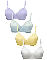 Shapely Figures Pastels Pack of 4 Bras