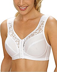 Miss Mary White Front Fastening Bra