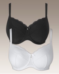 Simply Yours Black White Full Cup Bras