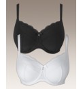 Simply Yours Black White Full Cup Bras