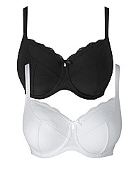 Simply Yours Black White Full Cup Bras