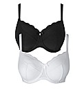Simply Yours Black White Full Cup Bras