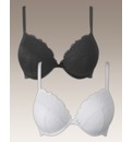 Simply Yours Black White Plunge Bras