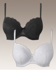 Simply Yours Black White Balcony Bras