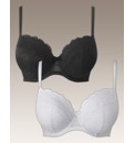 Simply Yours Black White Balcony Bras