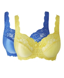 Shapely Figures Pack of 2 Lace Bras