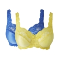 Shapely Figures Pack of 2 Lace Bras