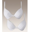 Shapely Figures White Plunge Julie Bras