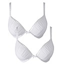 Shapely Figures White Plunge Julie Bras