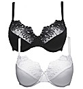 Shapely Figures Pack of 2 Bras