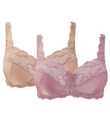 The Kirsty Bra -Pack of 2 Non-Wired Lace