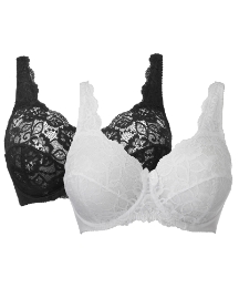 The Laura Bra - Pack of 2 Full Cup Lace