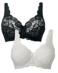 The Laura Bra - Pack of 2 Full Cup Lace