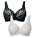 The Laura Bra - Pack of 2 Full Cup Lace
