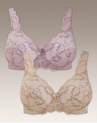 The Laura Bra - Pack of 2 Full Cup Lace