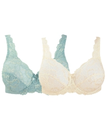 Shapely Figures Pack of 2 Lace Bras