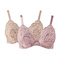 Shapely Figures Pack 2 Lace Plunge Bras