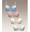 Shapely Figures Mixed Pack of 4 Bras