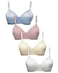 Shapely Figures Mixed Pack of 4 Bras
