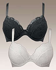 The Marilyn Bra Pack of 2 Padded Plunge