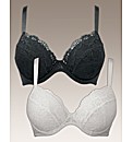 The Marilyn Bra Pack of 2 Padded Plunge