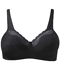Bestform Black Cotton Comfort Bra
