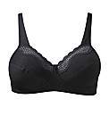 Bestform Black Cotton Comfort Bra