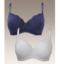 Shapely Figures Navy White Sophie Bras