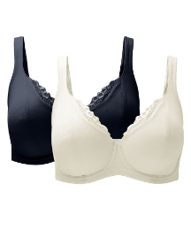 Shapely Figures Black Ivory Lucy Bras