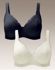 Shapely Figures Black Ivory Lucy Bras