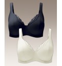 Shapely Figures Black Ivory Lucy Bras