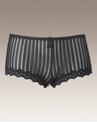 Naturally Close Striped Mesh Shorts