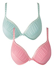 Shapely Figures Pack of 2 Plunge Bras