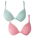 Shapely Figures Pack of 2 Plunge Bras